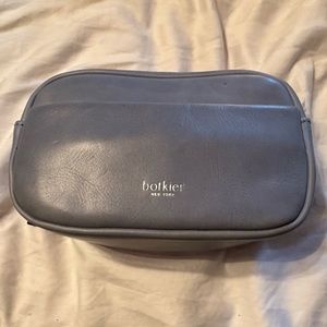 Botkier NY Blue Bedford Crossbody Bag Leather Double Adjustable Strap Purse